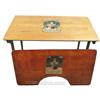 Image 1 : Old Wood Corticelli Spool Silk Sewing Table w/ Built In