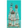 Image 1 : Early 3 Bottle Purple Glass Cruet Set