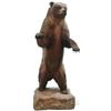 Image 1 : Floor Model Stuffed Grizzley Bear Display - Stands 84"