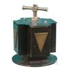 Image 1 : Small Mechanical Chip Caddy - Metal, 4-tube poker caddy