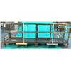 Image 1 : Wood & Glass Floor Model Display Case w/ Cast-Iron Feet