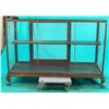Image 1 : Wood & Glass Floor Model Display Case w/ Cast-Iron Feet