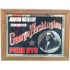 Image 1 : George Washington Pure Rye Reverse Glass Sign, Contempo