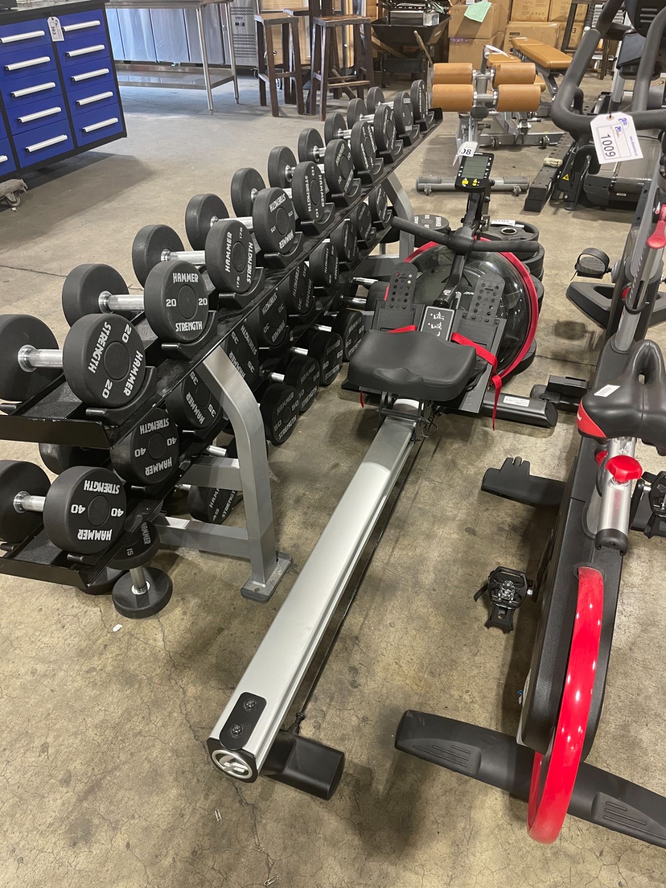 LIFE FITNESS GER-ALLLX-101 COMMERCIAL WATER RESISTANCE ROWING MACHINE ...