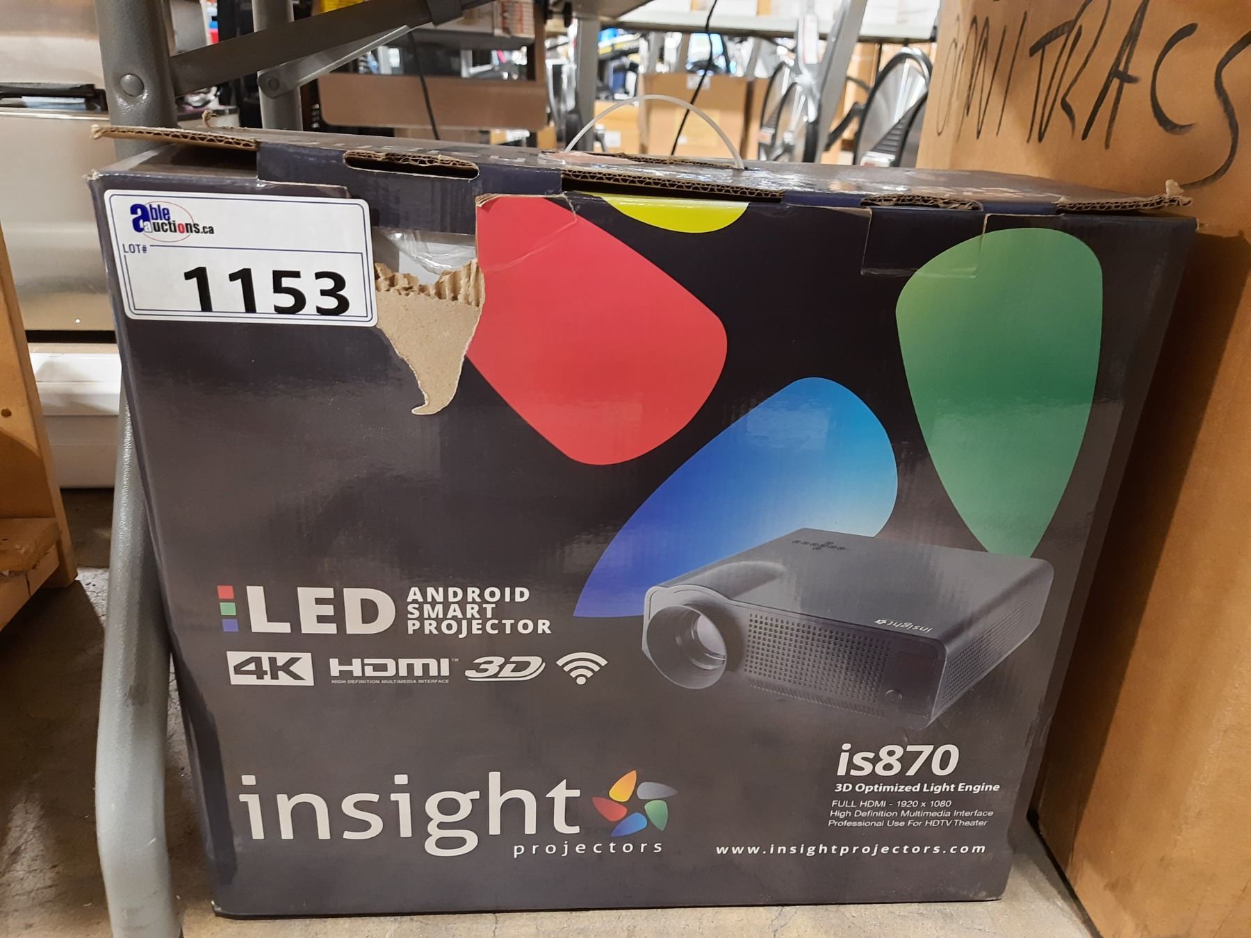 INSIGHT IS870 4K 3D LED ANDROID SMART PROJECTOR WITH INSIGHT IS72 DIGITAL