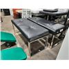 Image 2 : 2 BLACK / CHROME 47"W X 18"D X 18"H MODERN WAITING BENCHES