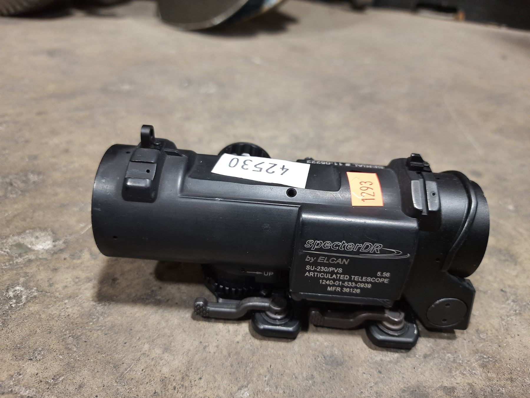 ELCAN SPECTER DR SU-230 RIFLE SCOPE REPLICA 1X / 4X SWITCHABLE RETICLE ...