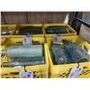 Image 2 : 6 YELLOW CRATE OF ASSORTED DECORATIVE GLASS BOTTLES, COFFEE MUGS & HEAVY DUTY LIFTING STRAPS