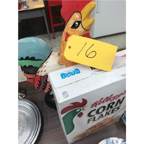 Rooster and Box of Kellogg's