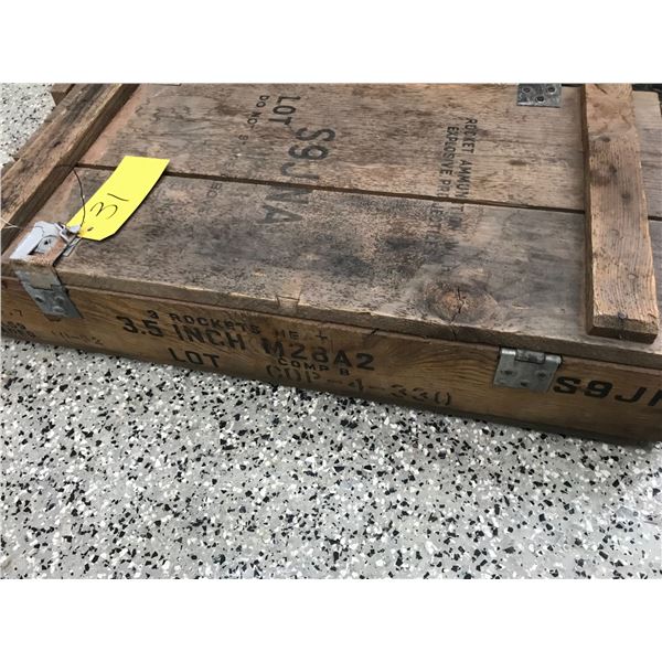 Wood Ammunition Box
