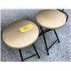 Image 1 : 2- Wood Top Stools, 18"