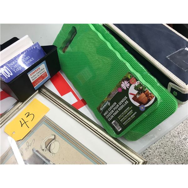 Misc. Office Files, Cards, Kneel Pads etc