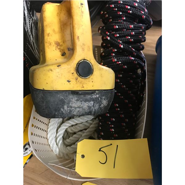 Flashlight, Ropes and Case