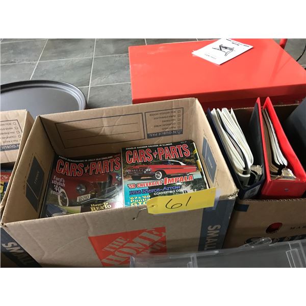 3 boxes of Car Magazines