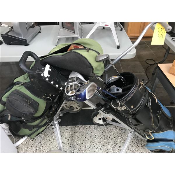2- Golf Bags, c/w Various Clubs (Left & Right Not Complete)