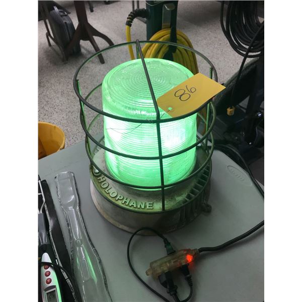 Industrial Light Green Bulb, 110 V