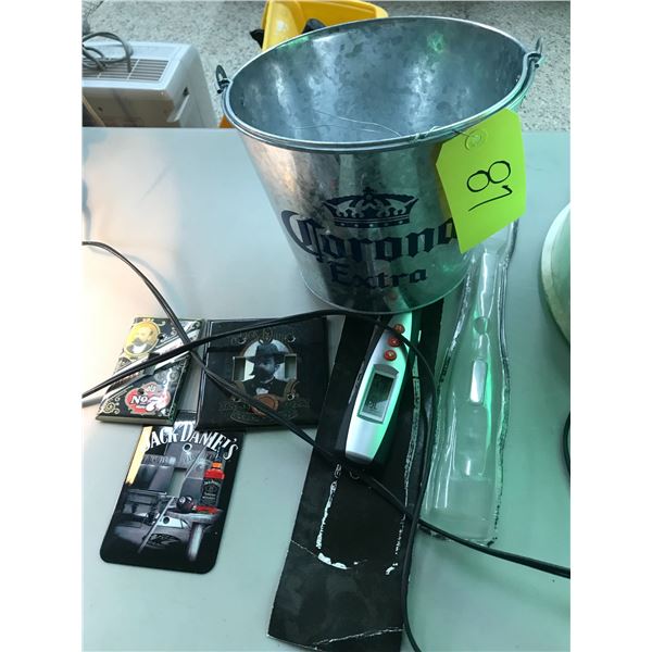 Corona Bucket, 3- Switch Covers and Thermometer