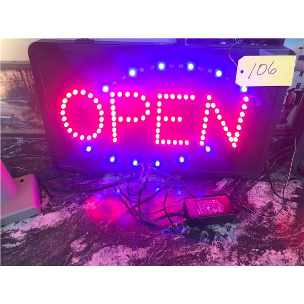 Red Blue Open Sign (Working)