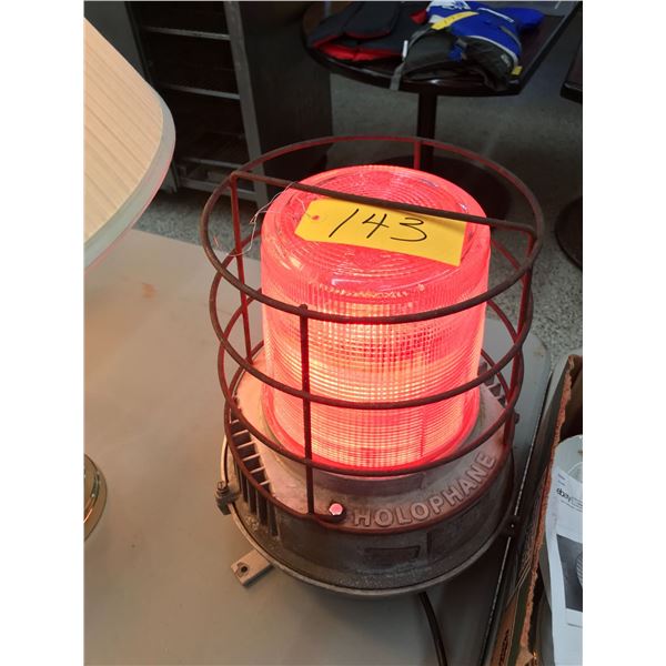 Industrial Red Light, 12.5" High