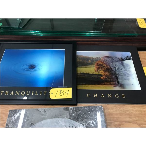 2- Pictures (Only 1 is Framed)