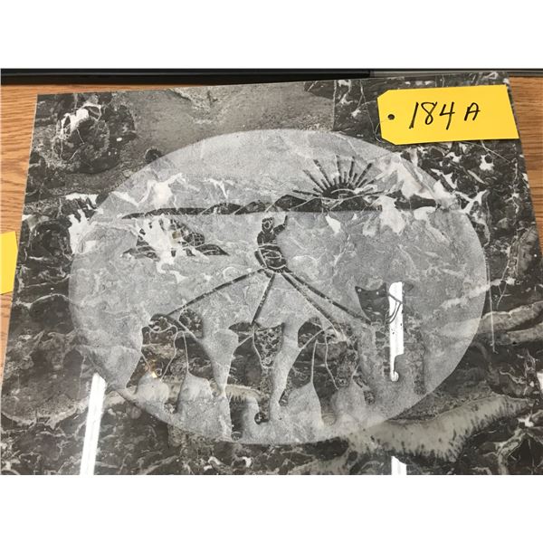 Stone Eskimo Art, 18" x 15" x 1" Thick