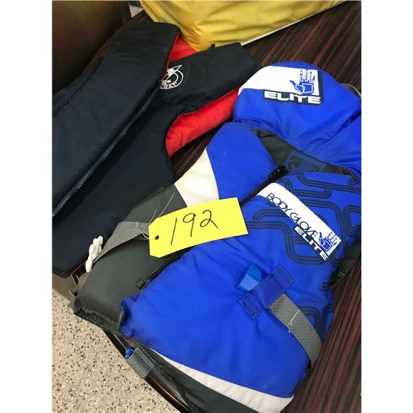 6- Life Jackets, Various Sizes