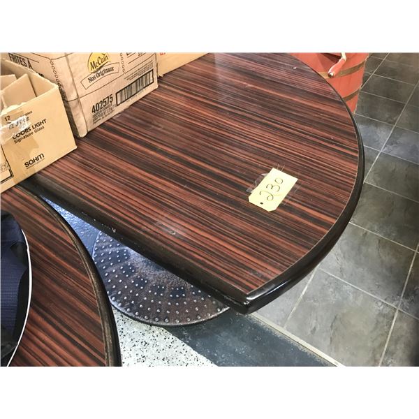 1/2 Moon Heavy Table, 42" x 36"