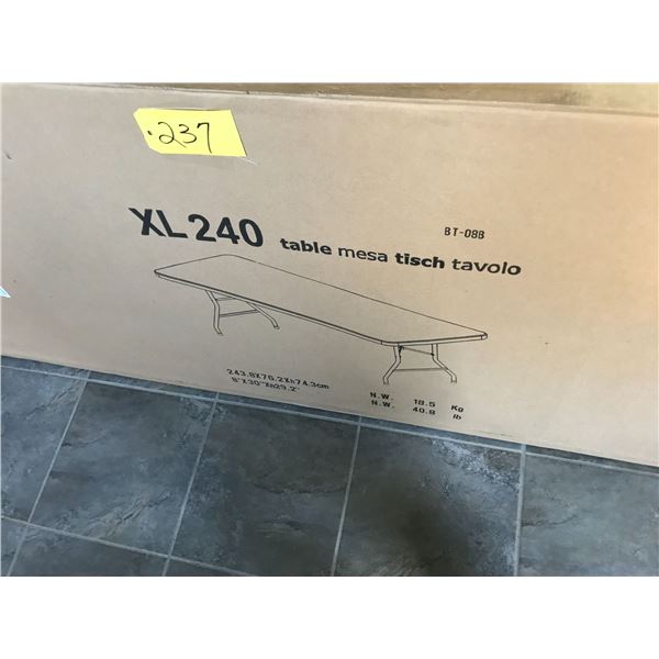 New 8 Ft Folding Table in Box