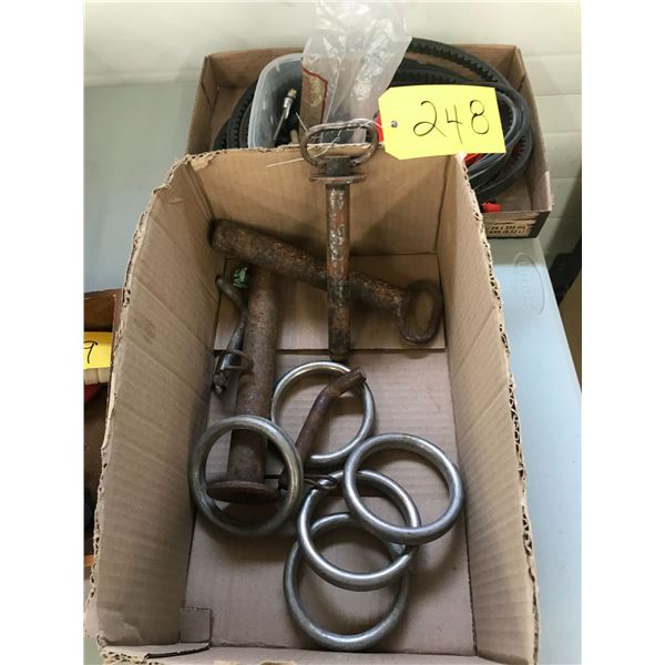 Pins, Belts, 2 Boxes