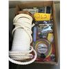 Image 1 : Rope, Tray of Misc.