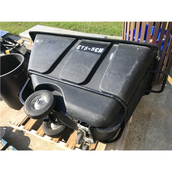 Rolling Cart (Black), 5’ Long, 2’ Wide And 3’ Tall