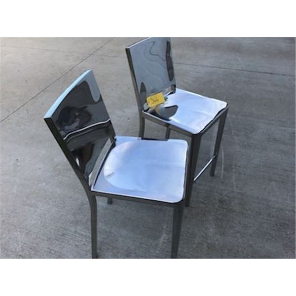 2- Metal Chairs, 36" Tall