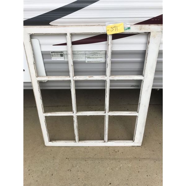 Large Old Window Frame, 45" x 39"