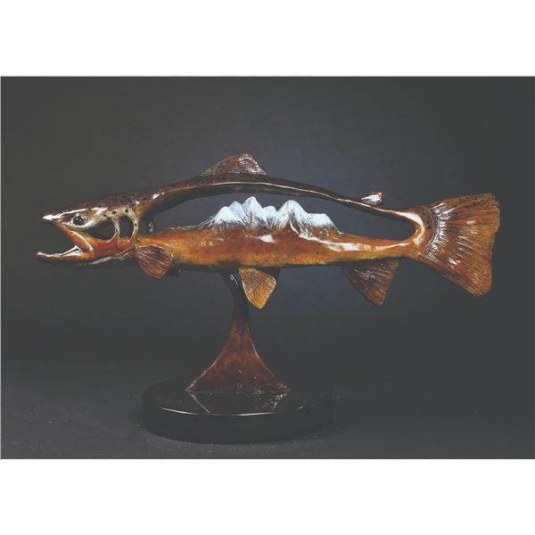 Ryan A. Smith - Brown Trout with Mountains