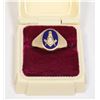 Image 1 : #12 SOLID 10K GOLD RING 4.3 GRAMS  FREEMASONS IN