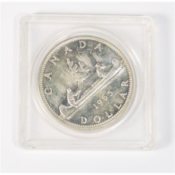 #29 1965 CANADIAN $1 VOYAGEUR SILVER DOLLAR COIN