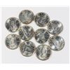 Image 1 : #50 SILVER LOT OF 10 CANADIAN DIMES 10 CENT