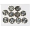 Image 2 : #50 SILVER LOT OF 10 CANADIAN DIMES 10 CENT
