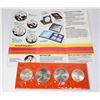 Image 2 : #61 CANADIAN SILVER COIN SET 10 DOLLAR + 5 DOLLAR