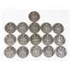 Image 1 : #89 LOT OF 16 50 CENTS CANADIAN COINS 1968 TO