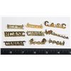 Image 1 : #267 LOT OF MIXED SHOULDER TITLES WWII CANADA