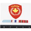 Image 1 : #324 CANADIAN INSIGNIA + MEDAL RIBBONS