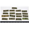 Image 1 : #333 LOT OF 17 CANADIAN MILITARY UNIFORM BADGES