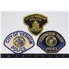 Image 1 : #364 LOT OF 3 POLICE PATCHES ASSORTED
