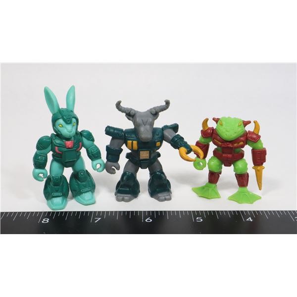 #712 LOT OF 3 BATTLE BEASTS HORNY TOAD