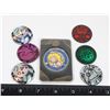 Image 1 : #1122 POKEMON LOT OF 6 POGS + 1 PRINCESS PEACH