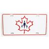 Image 1 : #1132 CANADIAN LICENSE PLATE W/ MAPLE LEAF DESIGN
