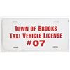 Image 1 : #1136 TOWN F BROOKS TAXI VEHICLE LICENSE #07