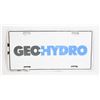 Image 1 : #1141 GEO-HYDRO  LICENSE PLATE