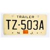 Image 1 : #1146 NEW JERSEY TRAILER TZ-503A 1983 AMERICA